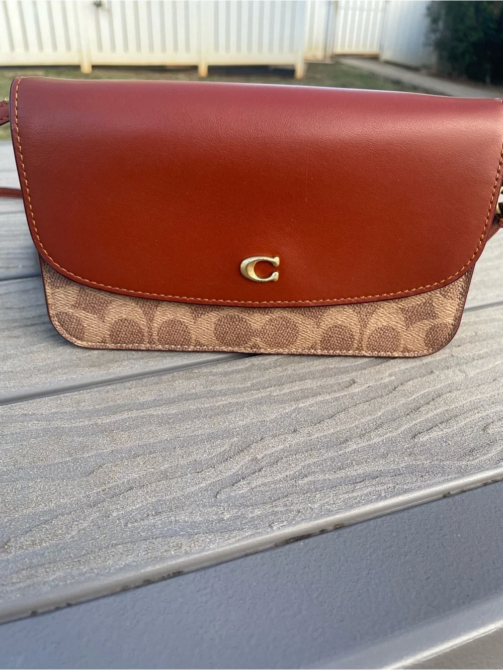Coach Leather Signature Crossbody